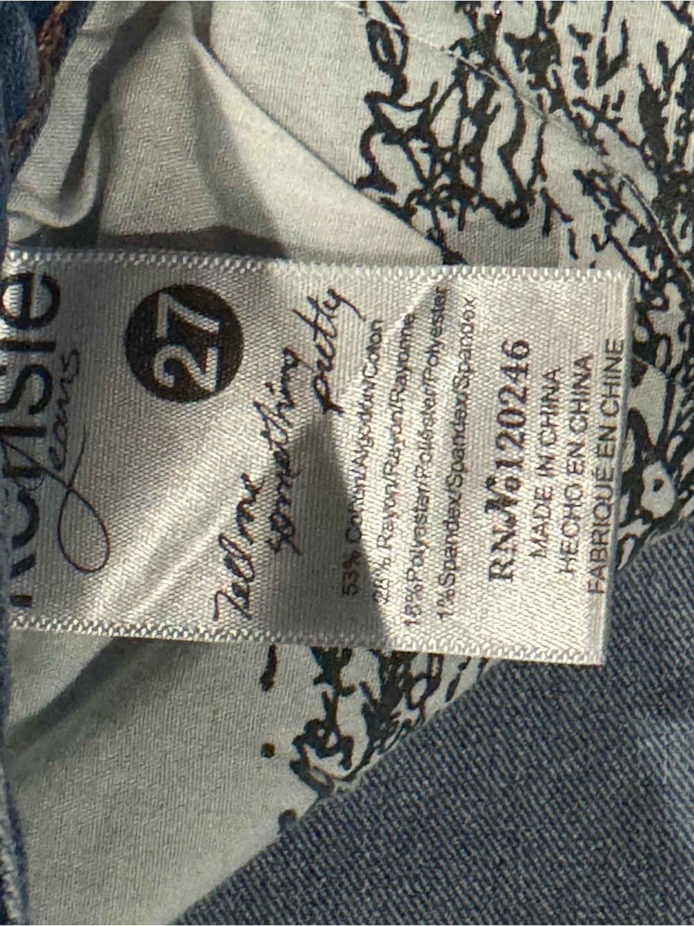 Kensie Light Blue Skinny Crop Jean - Picture 7 of 8